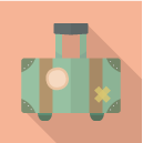 green-travel-laggage